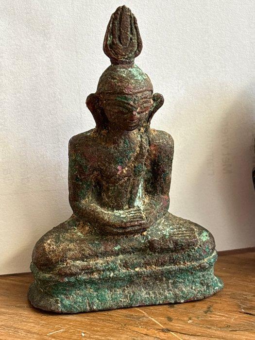 Zittende Boeddha - Brons - Sri Lanka - 20e eeuw, Antiek en Kunst, Kunst | Niet-Westerse kunst