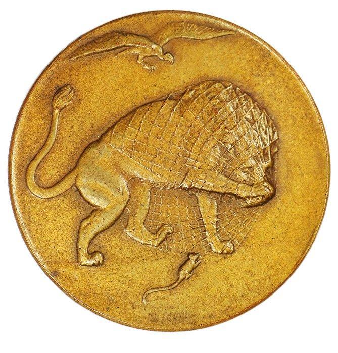 Nederland. Historical Medal WOII - Lion in Net and Poem by, Postzegels en Munten, Munten | Nederland