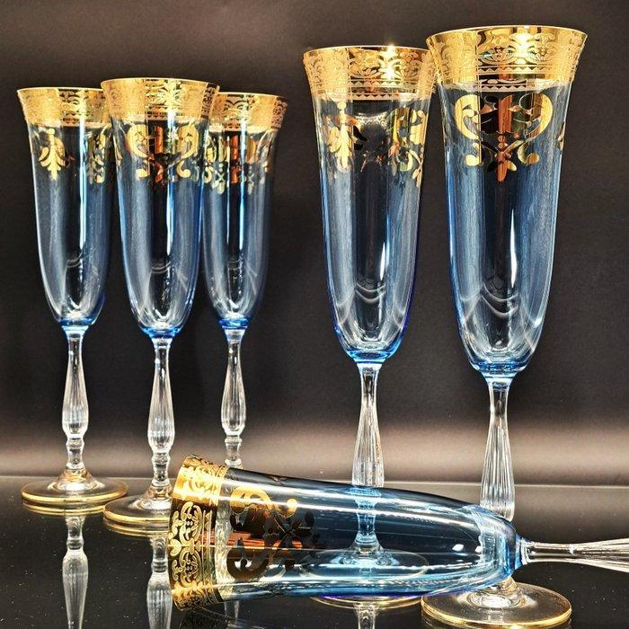 Artemisia - Champagne fluitje (6) - Cordis - Kristal, Antiek en Kunst, Antiek | Meubels | Tafels