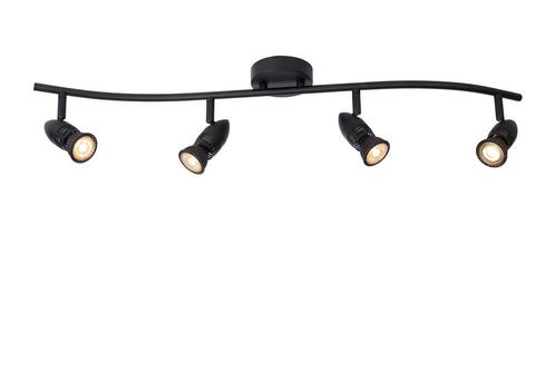Lucide CARO - Plafondspot - 4xGU10 - Zwart, Huis en Inrichting, Lampen | Spots, Nieuw, Verzenden
