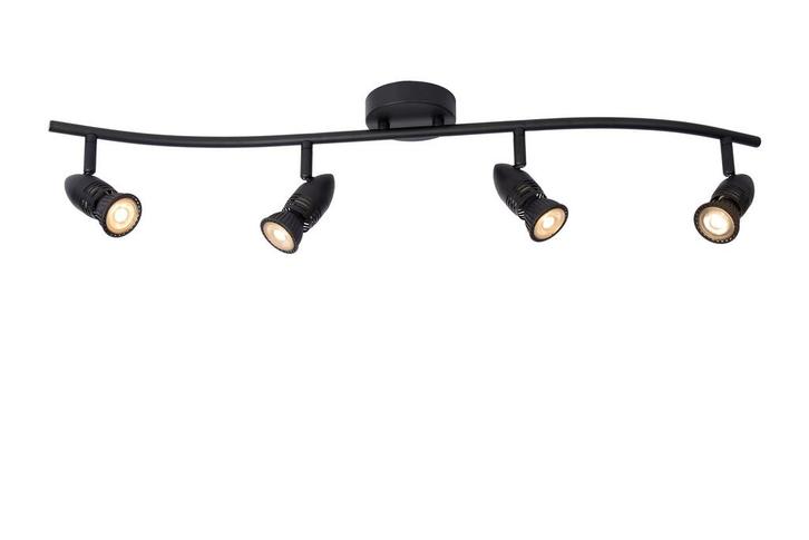 Lucide CARO - Plafondspot - 4xGU10 - Zwart, Huis en Inrichting, Lampen | Spots, Nieuw, Verzenden