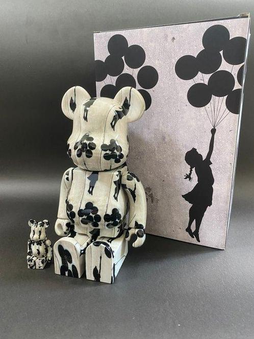 Medicom Toy - BEARBRICK Flying Balloons Girl 400% 100%, Antiek en Kunst, Kunst | Schilderijen | Modern