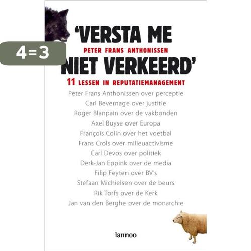 Versta Me Niet Verkeerd 9789020973884 P. Anthonissen, Boeken, Economie, Management en Marketing, Gelezen, Verzenden