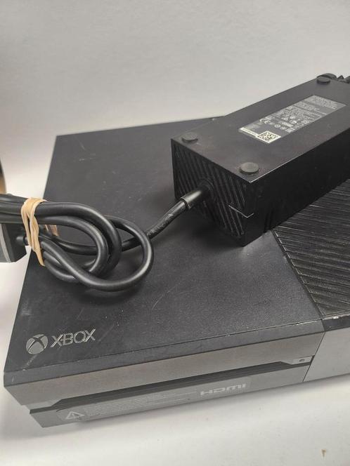 Xbox One Zwart (model 1540) 500gb met adapter., Consoles de jeu & Jeux vidéo, Consoles de jeu | Xbox One, Enlèvement ou Envoi