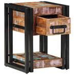 vidaXL Nachtkastje Multikleur 30 x 30 x 40 cm massief, Huis en Inrichting, Slaapkamer | Nachtkastjes, Verzenden, Nieuw