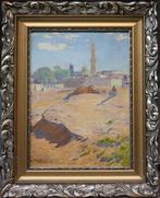 Milos Slovak (1885-1951) - Street scene in front of the