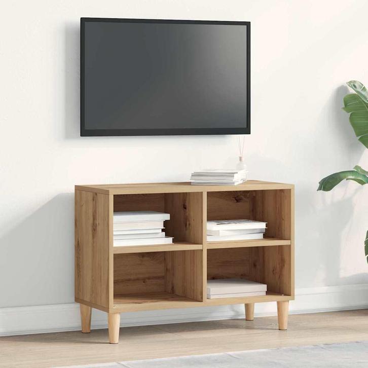 vidaXL TV Kast artisian oak 69,5 x 30 x 50 cm Bewerkt hout, Huis en Inrichting, Kasten |Televisiemeubels, Nieuw, Verzenden