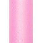 Roze Tule Rol 15cm 9m, Verzenden