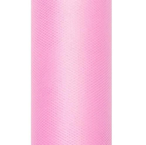 Roze Tule Rol 15cm 9m, Hobby en Vrije tijd, Feestartikelen, Nieuw, Verzenden