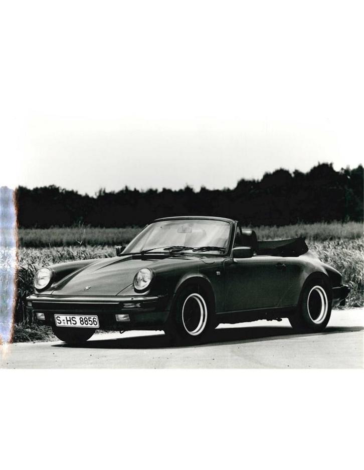 1984 PORSCHE 911 CARRERA CABRIO PERSFOTO, Boeken, Auto's | Folders en Tijdschriften, Ophalen of Verzenden