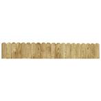 vidaXL Gazonrand 120 cm geïmpregneerd grenenhout groen, Verzenden, Nieuw