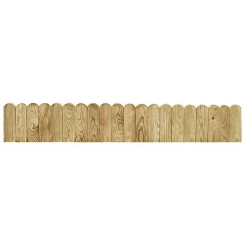 vidaXL Gazonrand 120 cm geïmpregneerd grenenhout groen, Tuin en Terras, Bielzen en Borduren, Nieuw, Verzenden