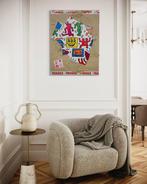 AIIROH - Escape From The Museum - Collage By Keith Haring, Antiek en Kunst, Kunst | Schilderijen | Modern