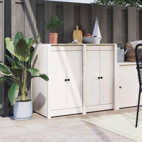 vidaXL Kastdeurtjes voor buitenkeuken 2 st 50x9x82 cm, Doe-het-zelf en Bouw, Hang- en Sluitwerk, Nieuw, Verzenden