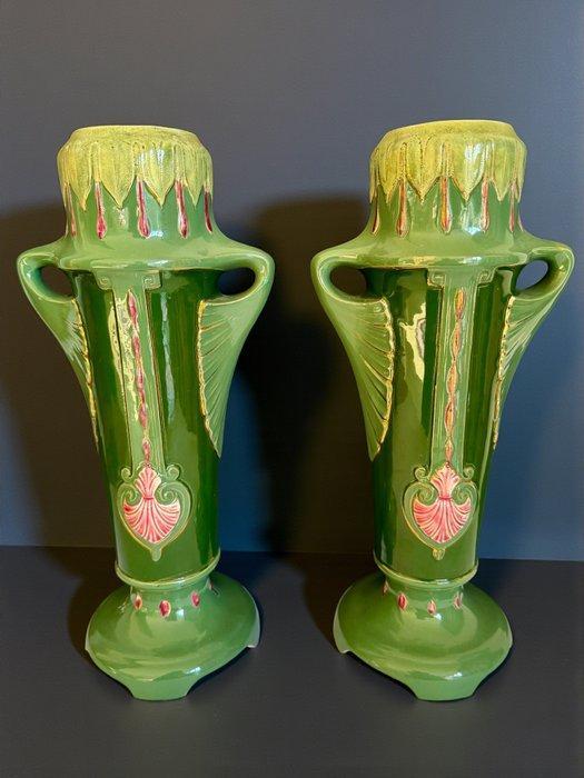 1910s Art Nouveau/ Jugendstil -H35cm - Vaas - Keramiek, Antiek en Kunst, Curiosa en Brocante