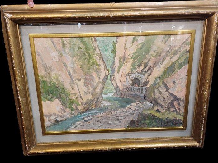 Angelo Fiessi (1891-1977) - Molina di Ledro a Riva del Garda, Antiquités & Art, Art | Peinture | Classique