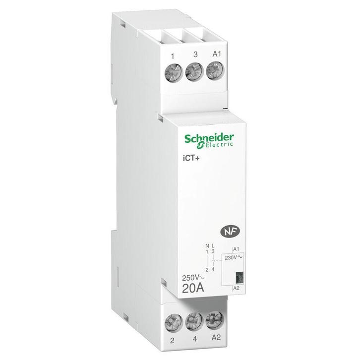 Schneider Electric Ict+ 20A Enkelpolige Contactor 230V -, Doe-het-zelf en Bouw, Elektriciteit en Kabels, Verzenden