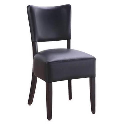 Stoel | TARA | Kunstleer/Hout | Black | Wengé Frame |, Zakelijke goederen, Horeca | Keukenapparatuur, Nieuw in verpakking, Verzenden