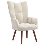 Comfort Relaxstoel Cremewit | Retour Deal | 40%, Huis en Inrichting, Fauteuils, Verzenden, Nieuw, Minder dan 75 cm, 50 tot 75 cm