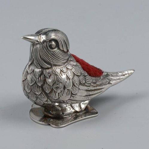 Portugal - Speldenkussen Vogel NO RESERVE - Ensemble de, Antiek en Kunst, Antiek | Zilver en Goud