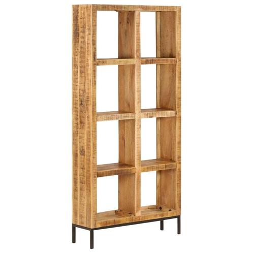 vidaXL Boekenkast 80x25x175 cm massief mangohout, Huis en Inrichting, Kasten | Boekenkasten, Nieuw, Verzenden