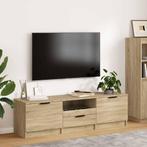vidaXL Tv-meubel Sonoma eiken 140x35x40 cm bewerkt hout, Verzenden, Nieuw