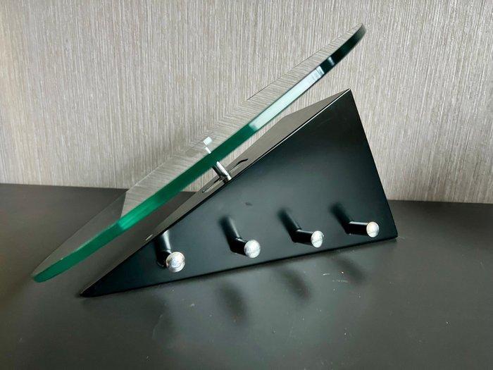 Kapstok - Metaal, Glas - Post modern 1980s, Antiek en Kunst, Kunst | Designobjecten