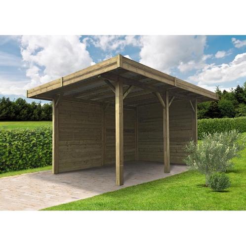 Carport in hout - modulair 4064 x 5064 mm - art s7755 -, Tuin en Terras, Tuinhuizen, Nieuw