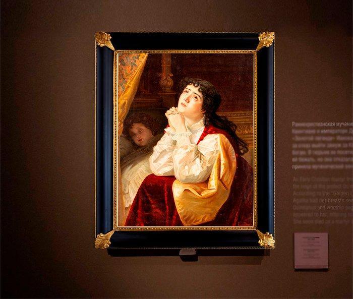 Franse school (XIX) - La preghiera della sera - NO RESERVE, Antiek en Kunst, Kunst | Schilderijen | Klassiek