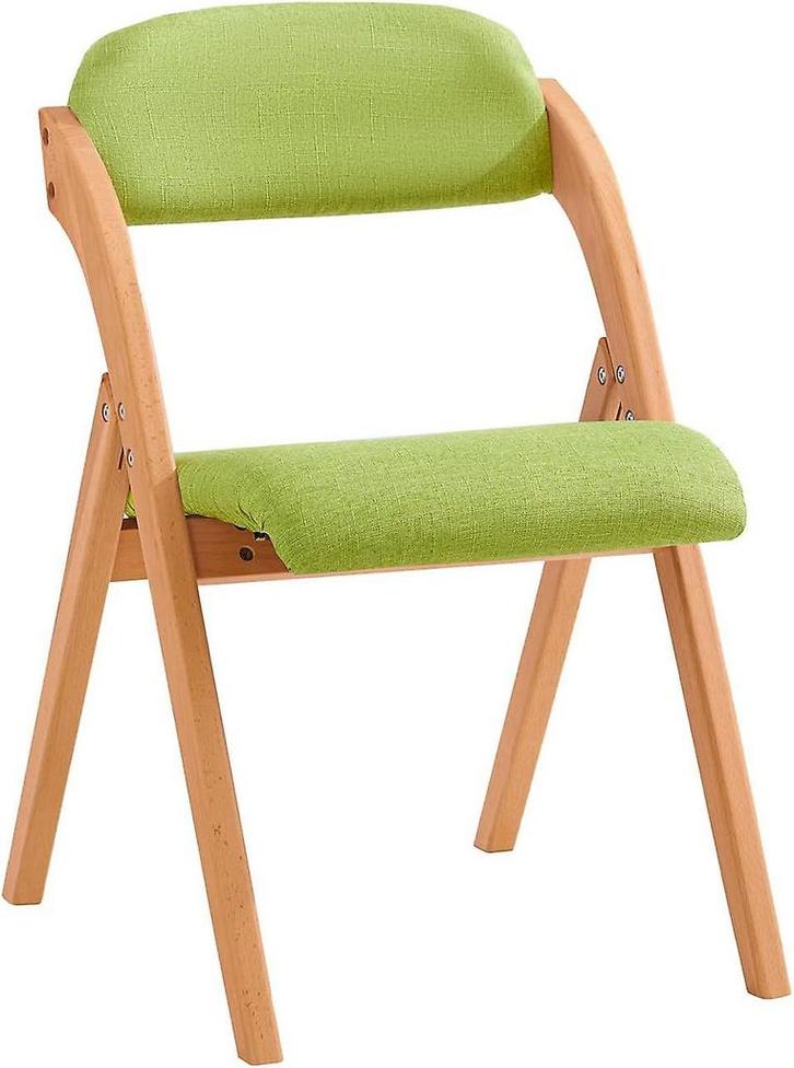 2dekans | Sobuy - Opvouwbare Houten Stoel - Gewatteerde, Huis en Inrichting, Stoelen, Ophalen of Verzenden