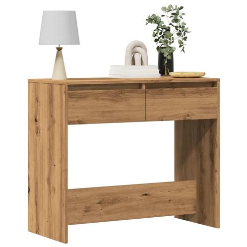 vidaXL Wandtafel 89x41x76,5 cm bewerkt hout artisanaal, Huis en Inrichting, Tafels | Bijzettafels, Nieuw, Verzenden