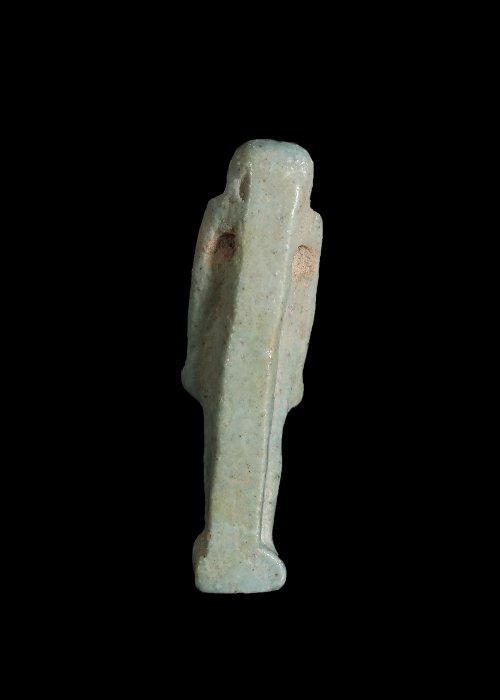 Oude Egypte, late periode Geglazuurde faience Thoth Amulet, Antiek en Kunst, Antiek | Overige Antiek