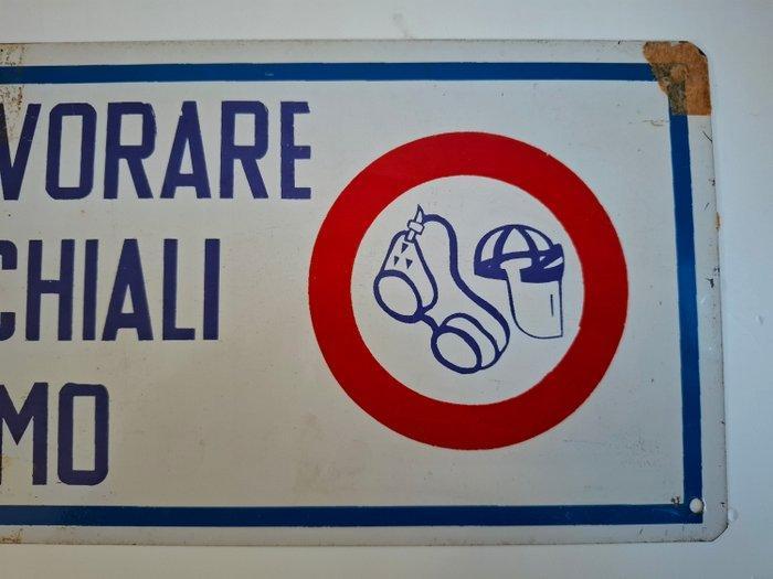 Wandbord - Metaal - Industriële bord, Antiek en Kunst, Antiek | Wandborden en Tegels