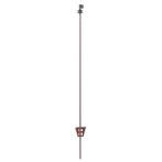 Veerstalen paal rond 105 cm met kopisolator - kerbl, Nieuw