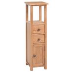 vidaXL Hoekkast 26x26x94 cm massief eikenhout, Huis en Inrichting, Kasten | Overige, Verzenden, Nieuw