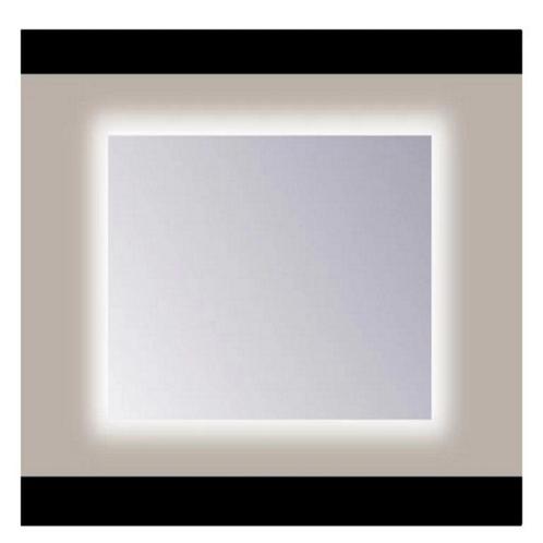 Spiegel Sanicare Q-Mirrors 60x60 cm PP-Geslepen Vierkant Met, Doe-het-zelf en Bouw, Sanitair, Bad, Nieuw, Ophalen of Verzenden