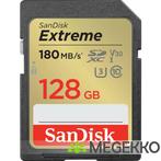 SanDisk Extreme 128GB SDXC Geheugenkaart, Verzenden