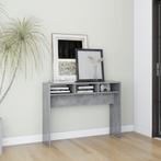 vidaXL Wandtafel 105x30x80 cm bewerkt hout betongrijs, Huis en Inrichting, Tafels | Bijzettafels, Verzenden, Nieuw