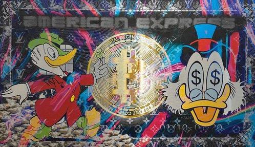 Daluxe Art - 1999 - LV Scrooge MCduck AMEX, Antiek en Kunst, Kunst | Schilderijen | Modern