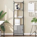 vidaXL Boekenkast met deur 44,5x30x154,5 cm hout grijs, Huis en Inrichting, Kasten | Boekenkasten, Verzenden, Nieuw