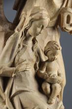 Snijwerk, Kerstgroep - Heilige Familie - 24 cm - Hout, Antiek en Kunst