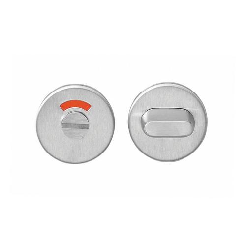 WC slot rond plat RVS, Doe-het-zelf en Bouw, Hang- en Sluitwerk, Slot, Nieuw, Ophalen of Verzenden