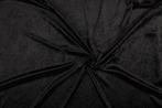 Crushed velvet zwart stof - 10m rol - Velours stretch, Hobby & Loisirs créatifs, Tissus & Chiffons, Ophalen of Verzenden