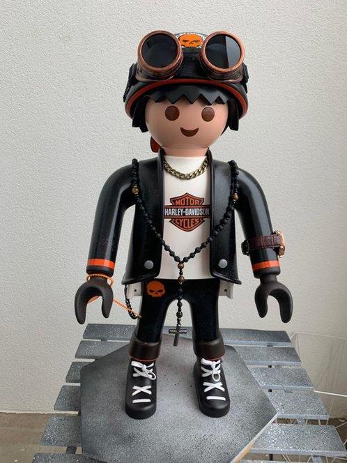 Playmobil - Playmobil XXL Harley Davidson custom by WASE ART, Antiek en Kunst, Antiek | Overige Antiek