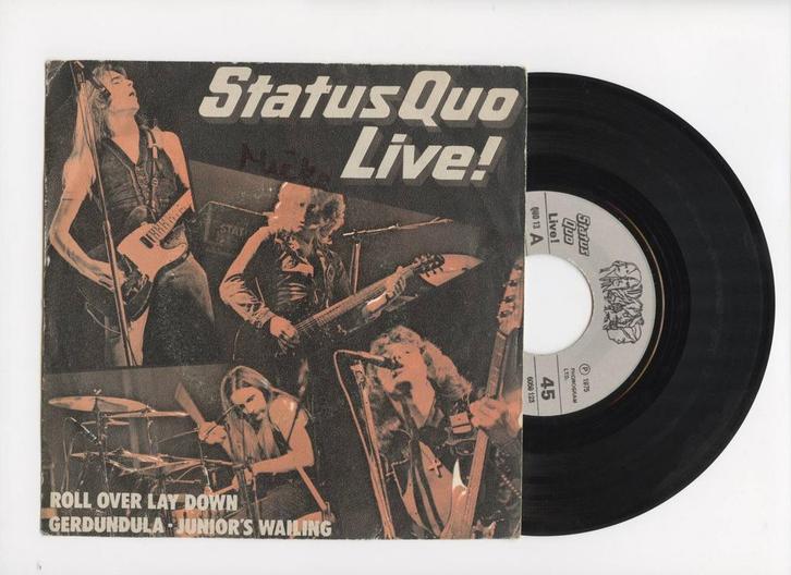 Status Quo – Live! Roll Over Lay Down / Gerdundula / Junior, Cd's en Dvd's, Vinyl Singles, Ophalen of Verzenden