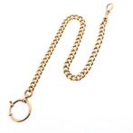 Vintage gouden horlogeketting; Chatelaine (voor aan een z..., Handtassen en Accessoires, Ophalen of Verzenden, Goud