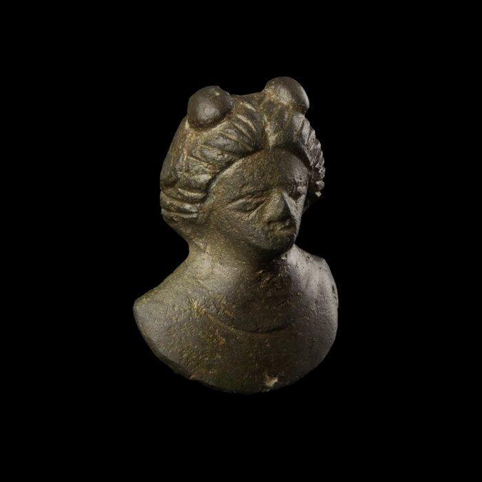 Gallo-Romeins Brons Bust, of Diana, Antiek en Kunst, Antiek | Overige Antiek