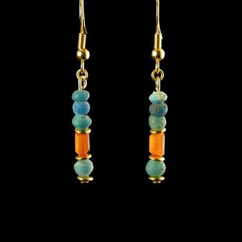 Egypte antique, époque gréco-romaine Boucles doreilles avec, Handtassen en Accessoires, Antieke sieraden