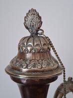 dekselvaas - koper deels verzilverd - Azië - Oude Kalasha (