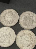 France. Ve République. 50 Francs 1976/1977 (4 monnaies (Sans, Postzegels en Munten